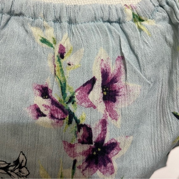 Band of Gypsies Arica Off The Shoulder Floral Cropped Top Small - Picture 5 of 14